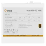Блок питания ATX 1000 W Ocypus Iota P1000 WH — фото 4