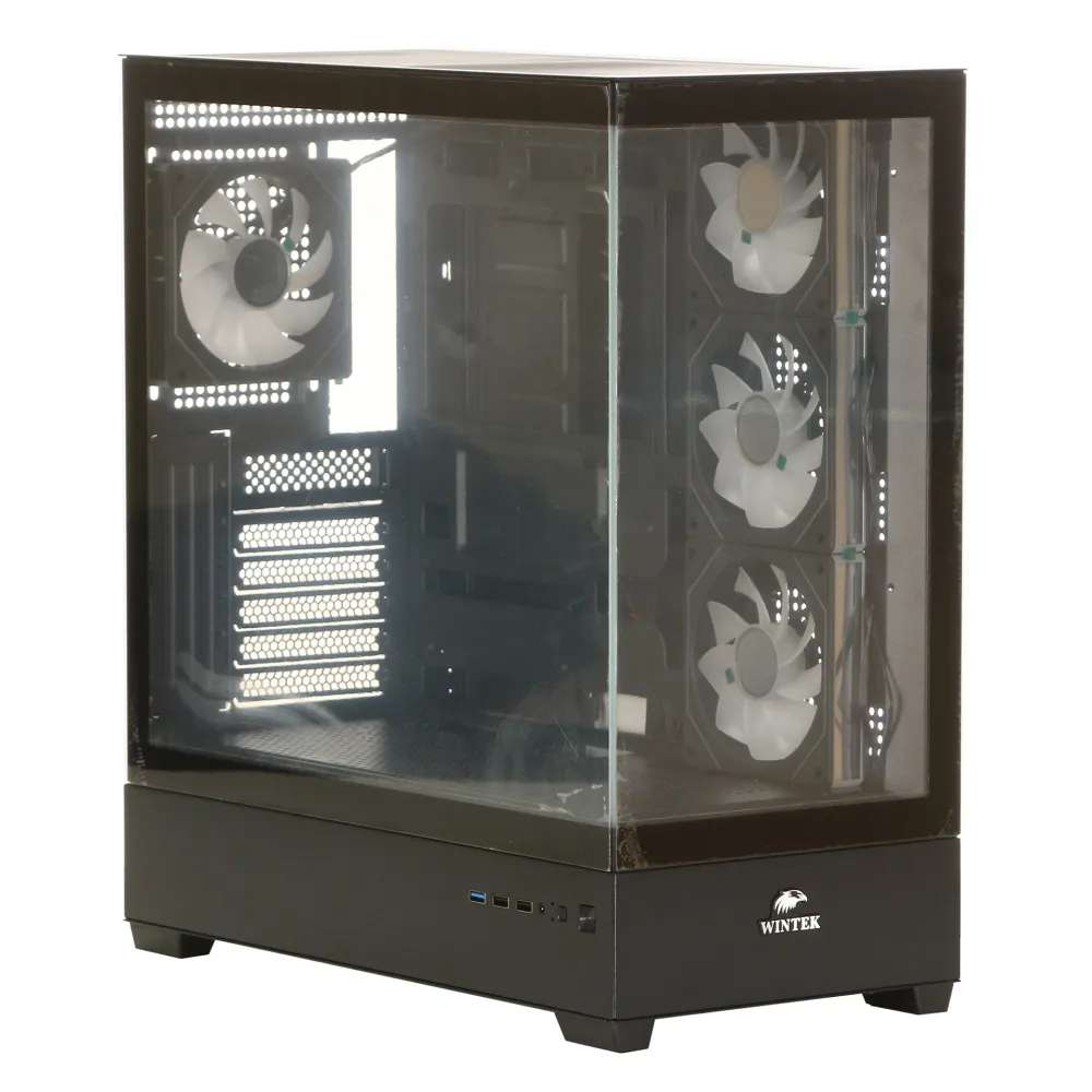 Корпус Wintek Tower 225-B TG, Black — фото 2