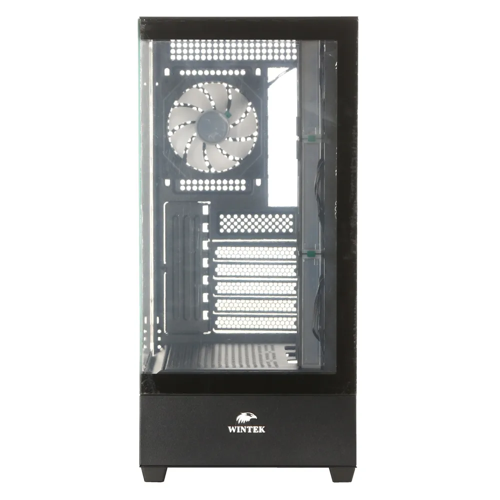 Корпус Wintek Tower 225-B TG, Black — фото 3