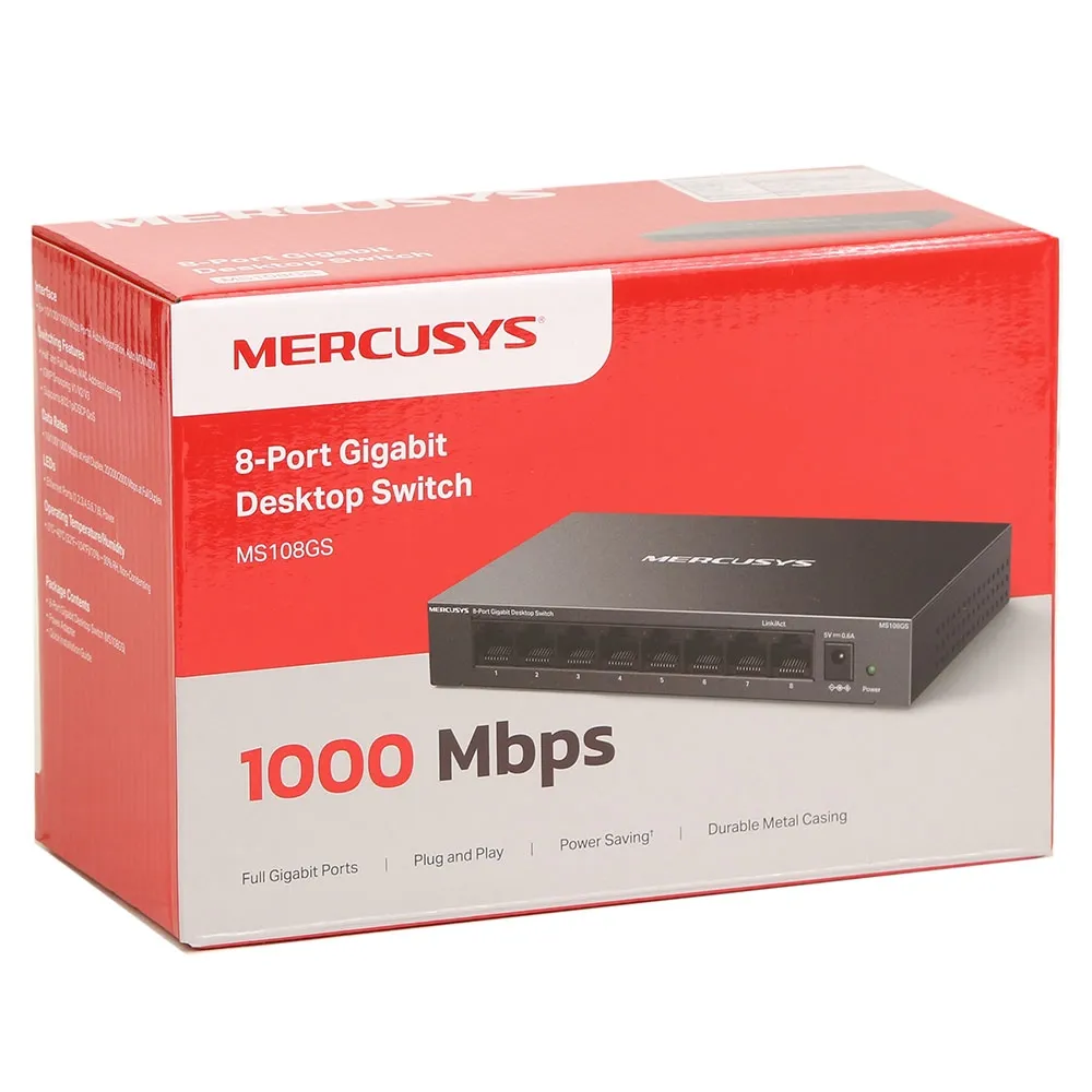 Switch 8 port Mercusys MS108GS — фото 5
