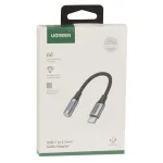 Кабель аудио сигнала Ugreen AV142, 10 sm, Grey, BOX