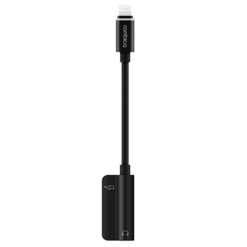 Переходник MiniJack 3.5 mm-Lightning Rombica TC-00092, BOX