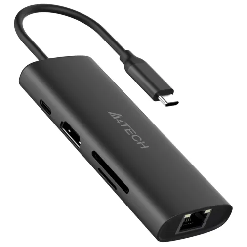 Переходник USB Type-C Multi Function 8in1, A4Tech DST-80C, BOX