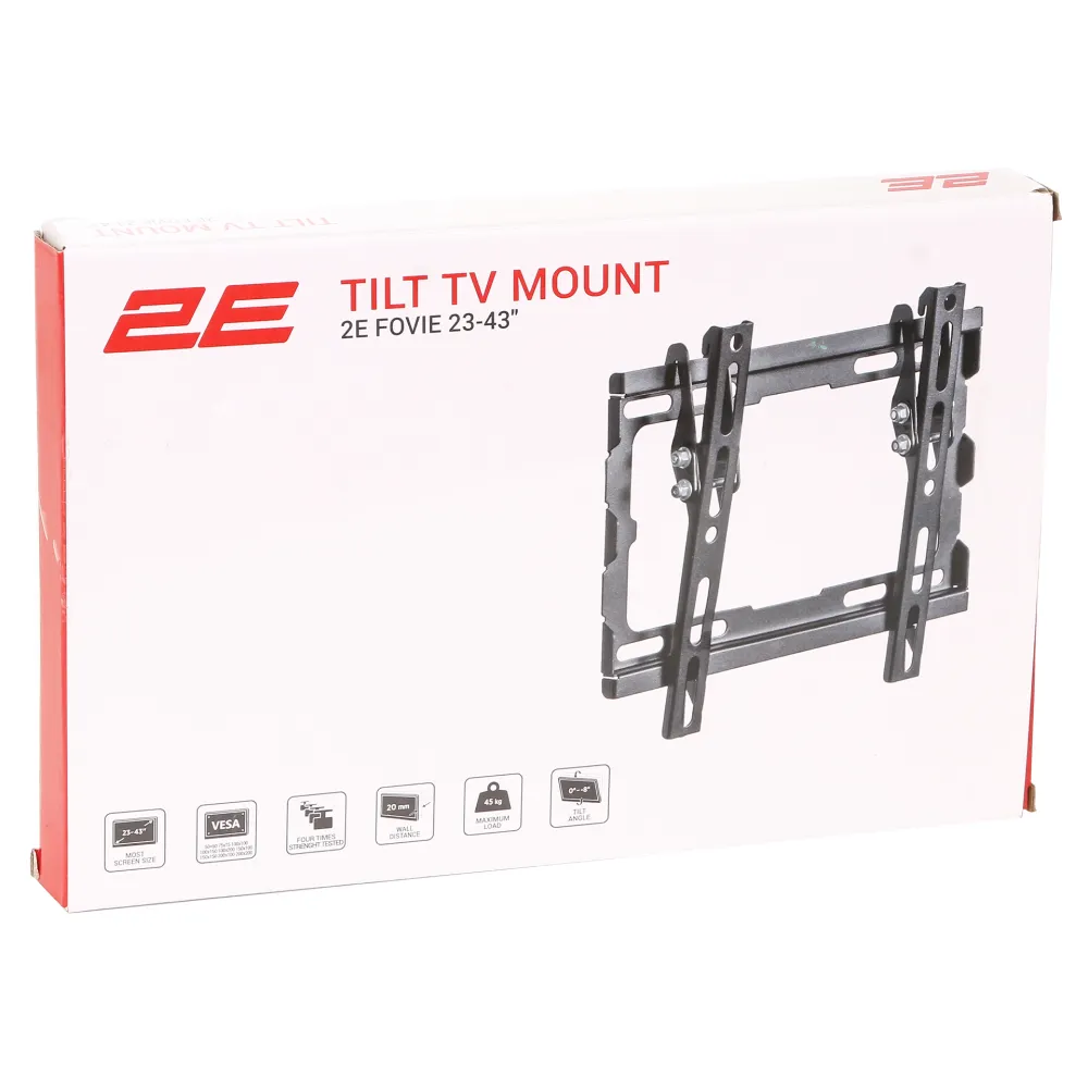 Кронштейн для ТВ 2E 2E2GEN2343TILT, настенный, 23"-43" — фото 3