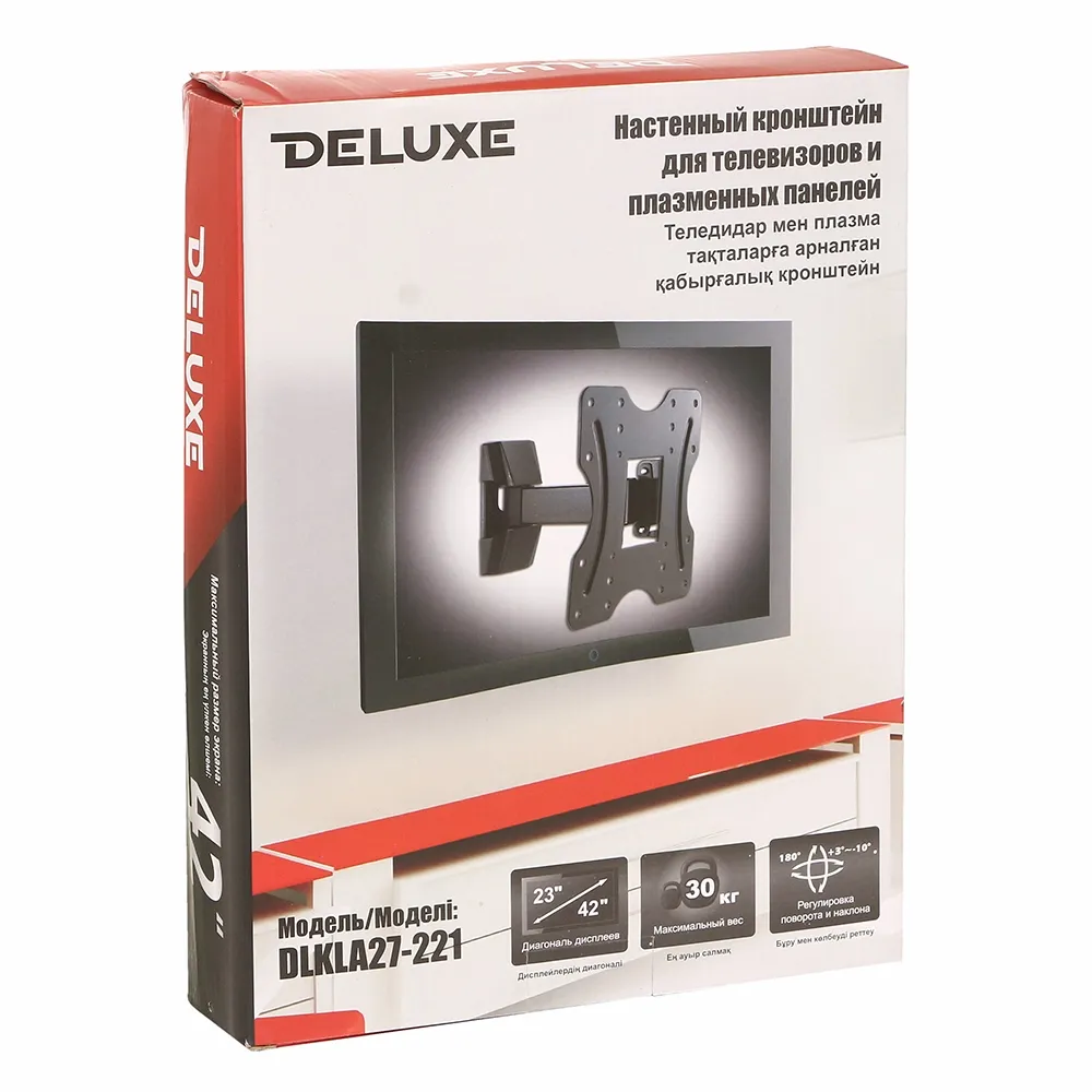 Кронштейн для ТВ Deluxe DLKLA27-221, настенный, 23"-42" — фото 3