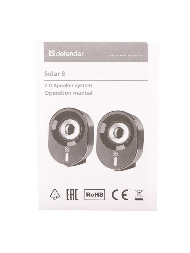 Колонки Defender Solar 8 (2.0), Black — фото 5