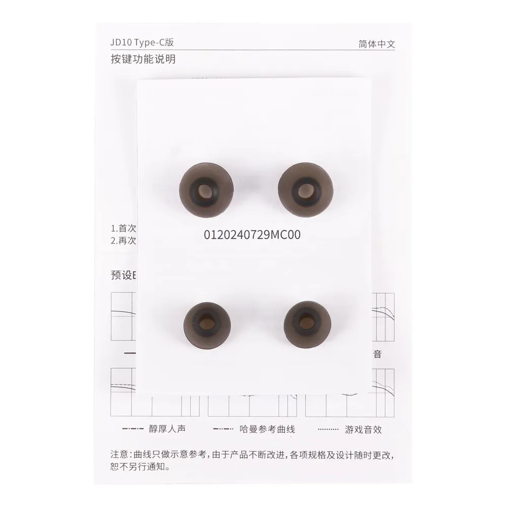 Гарнитура FiiO JD10 Type-C, Transparent — фото 3