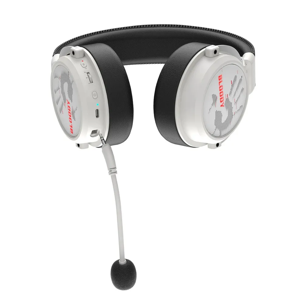Bluetooth гарнитура A4Tech Bloody MR590 Sports White — фото 4