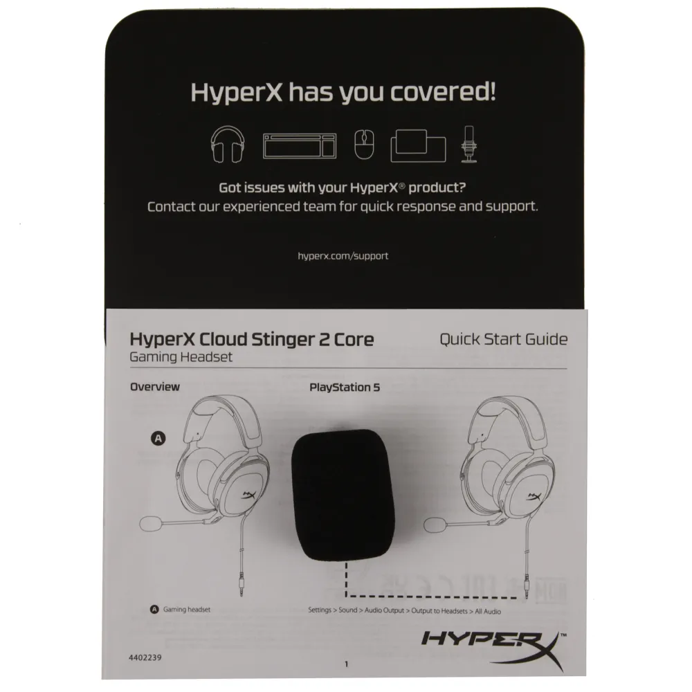Гарнитура HyperX Cloud Stinger 2 Core PS, Black — фото 4