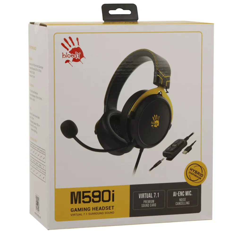 Гарнитура A4Tech Bloody M590i, Sports Lime — фото 3