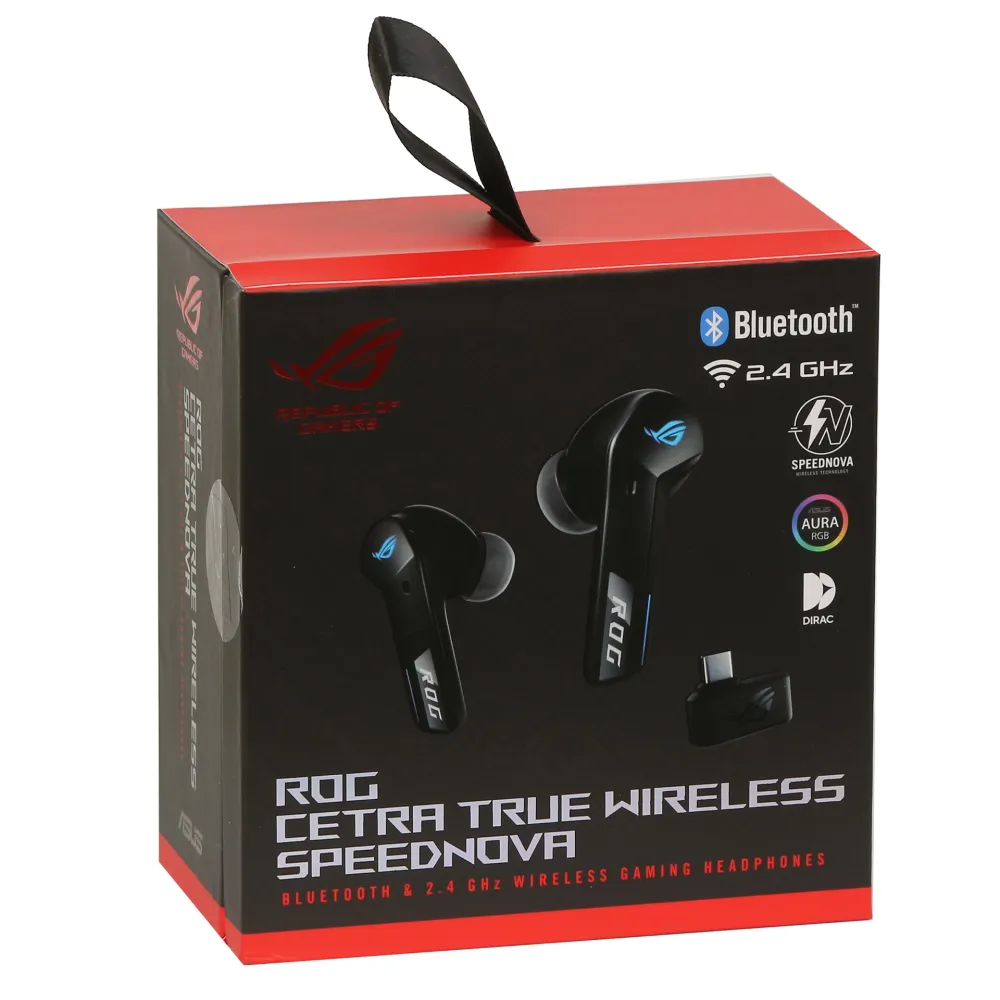 Bluetooth гарнитура ASUS ROG Cetra True Wireless SpeedNova, Black — фото 5