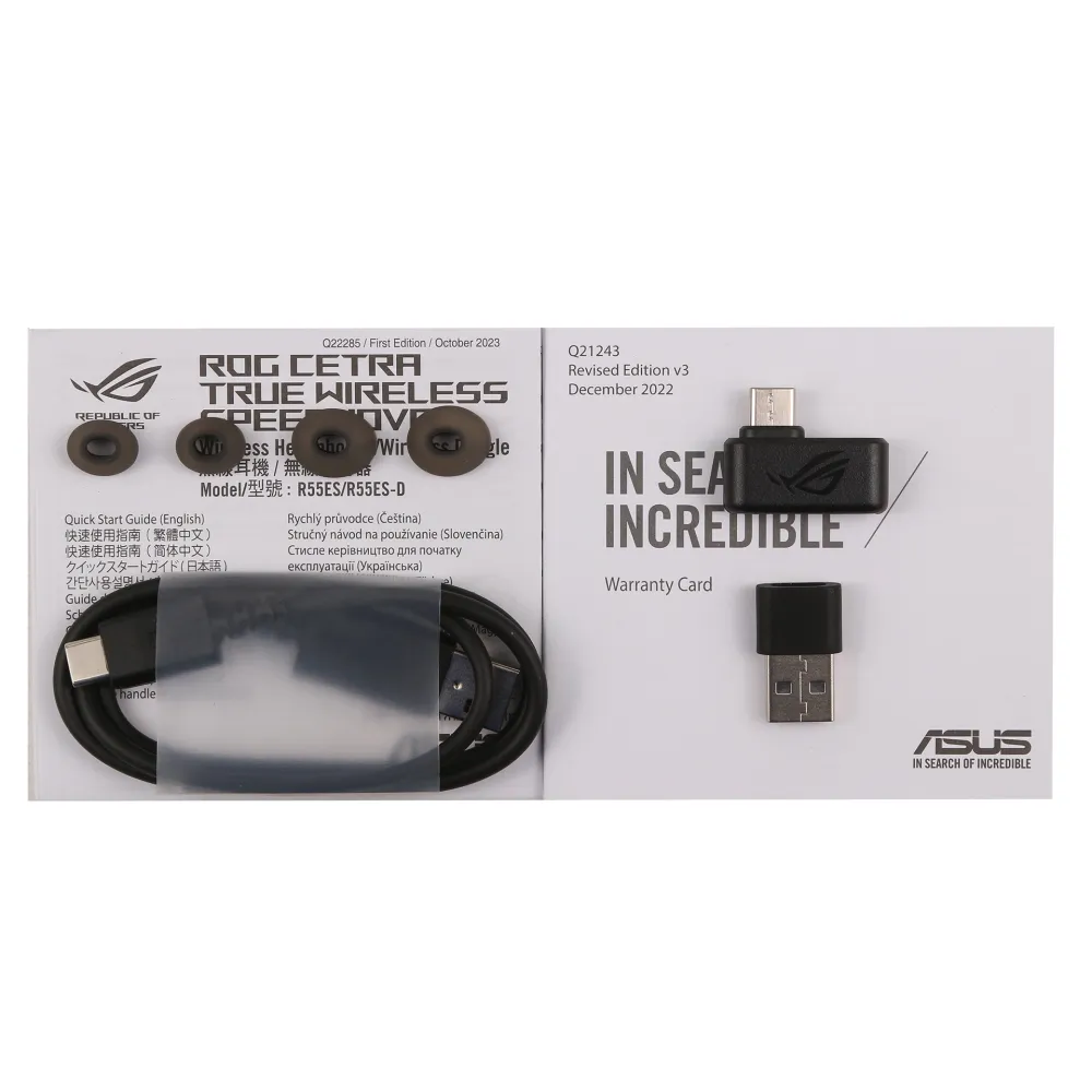 Bluetooth гарнитура ASUS ROG Cetra True Wireless SpeedNova, Black — фото 4