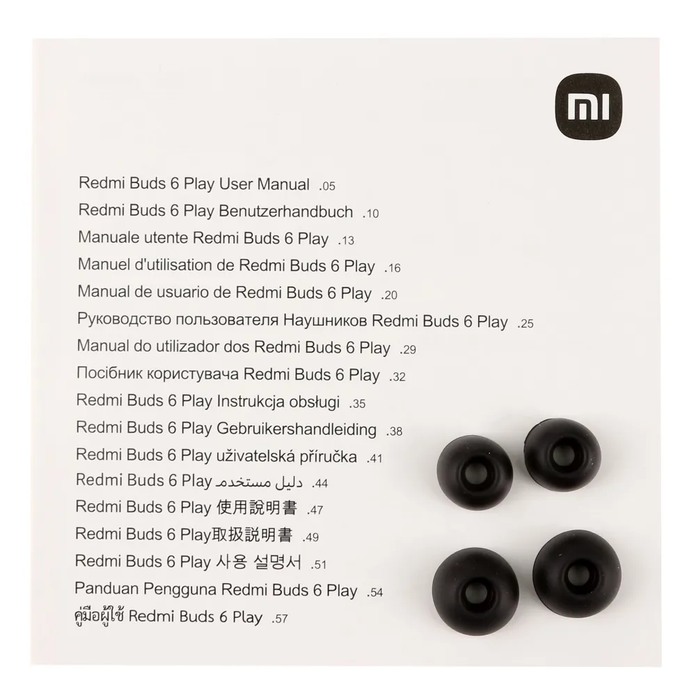 Bluetooth гарнитура Redmi Buds 6 Play M2420E1, Black — фото 5