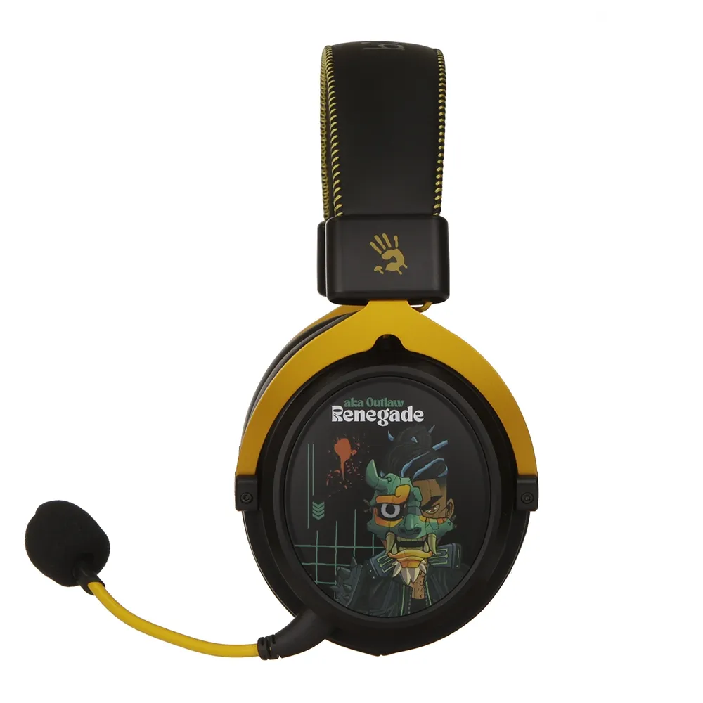 Bluetooth гарнитура A4Tech Bloody MR595 Renegade, Black Mindnight — фото 3
