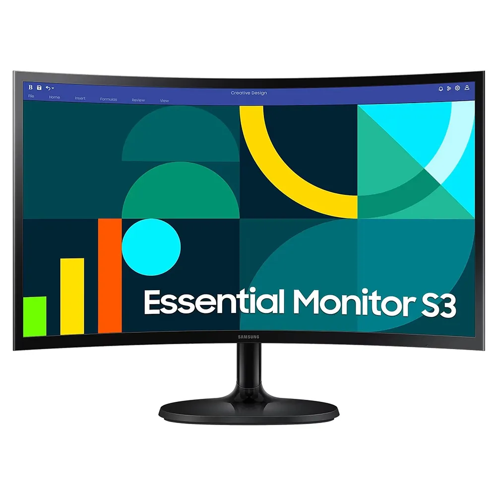 Монитор 24" Samsung Essential S3 LS24D364GAIXCI, Black
