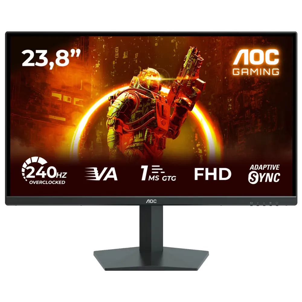 Монитор 23.8" AOC Gaming 24G10ZNE/01, Black — фото 2