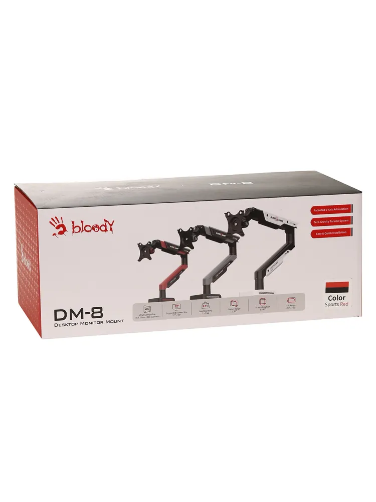Настольное крепление для монитора A4Tech Bloody DM-8, 17"-39", Sports Red — фото 3