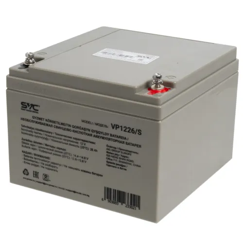 Аккумулятор для ИБП SVC VP1226/S, 26Ah/12V