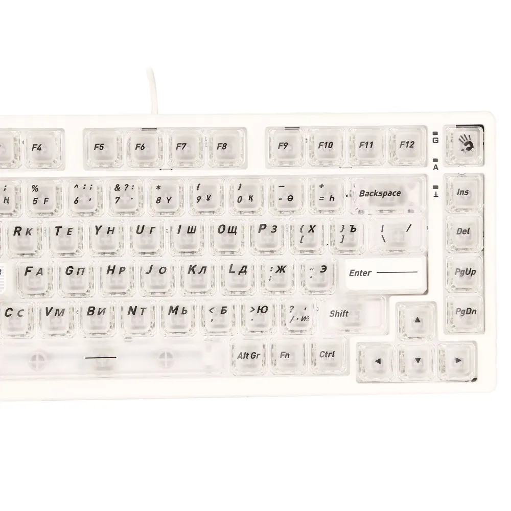 Клавиатура A4Tech Bloody MS76, MS Magnetic Switch, Crystal White, USB — фото 4