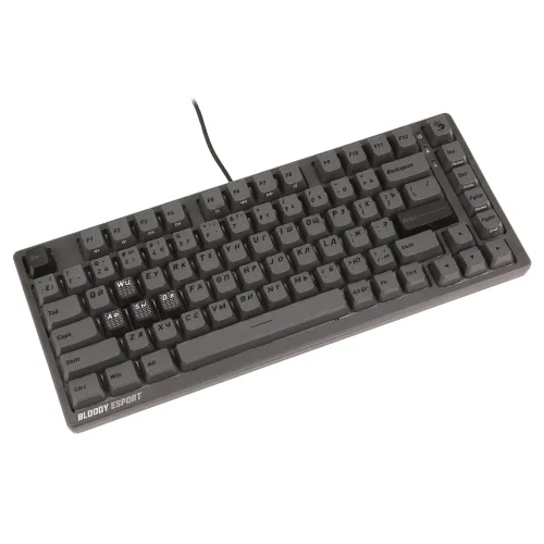 Клавиатура A4Tech Bloody MS76, MS Magnetic Switch, Iron Grey, USB