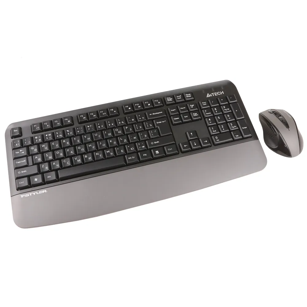 Клавиатура A4Tech Fstyler FG2500S Plus, Grey, USB + мышь