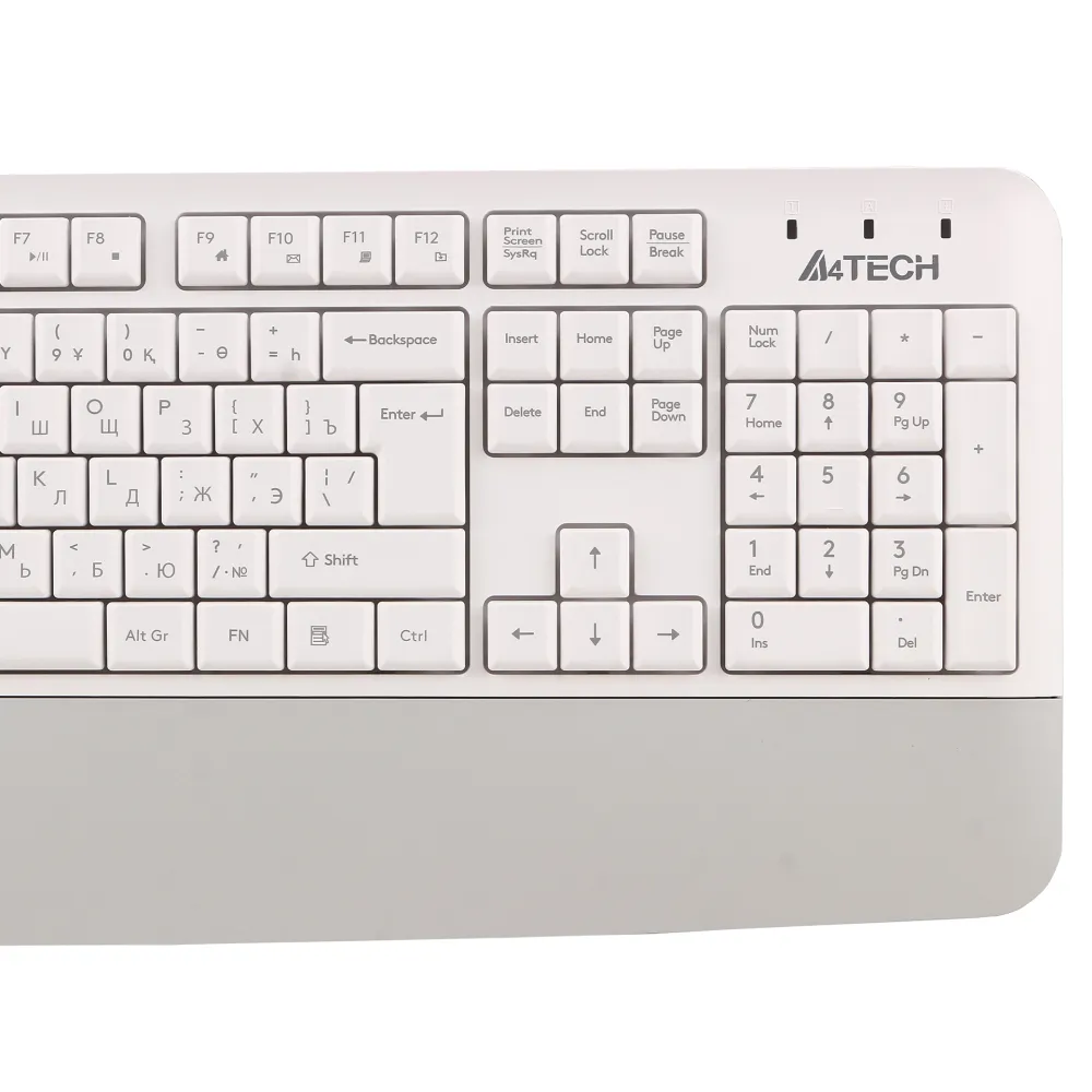 Клавиатура A4Tech Fstyler FG2500S Plus, White, USB + мышь — фото 4