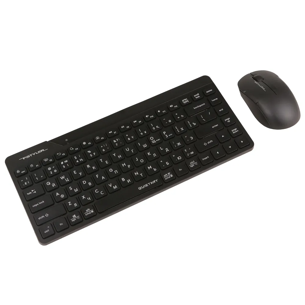 Клавиатура A4Tech Fstyler FG2200 Air2, Black, USB + мышь