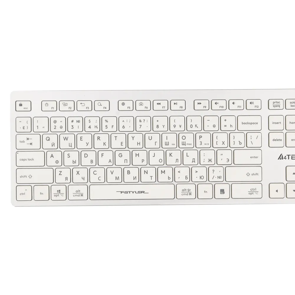 Клавиатура A4Tech Fstyler FBX50C, White, USB — фото 3