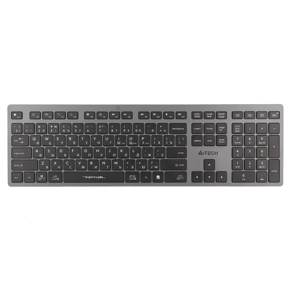 Клавиатура A4Tech Fstyler FBX50C, Grey, USB — фото 2