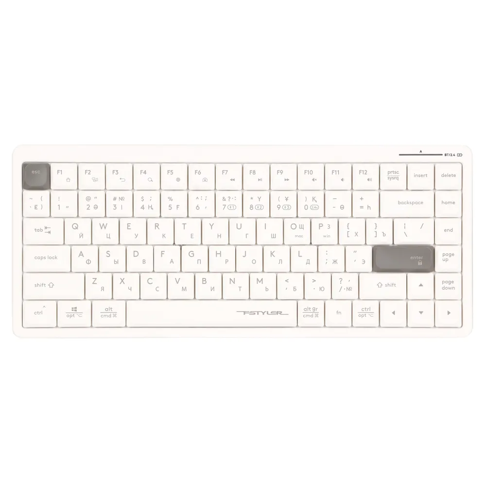 Клавиатура A4Tech Fstyler FBX53C, White, USB — фото 2