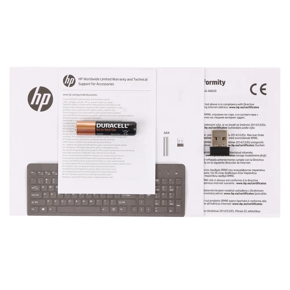 Клавиатура HP 225, Black, USB — фото 5