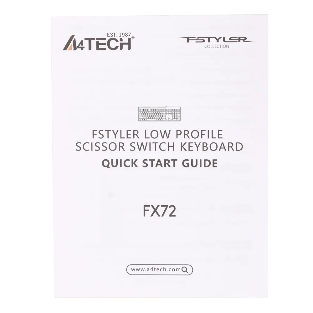 Клавиатура A4Tech Fstyler FX72, Black, USB — фото 5
