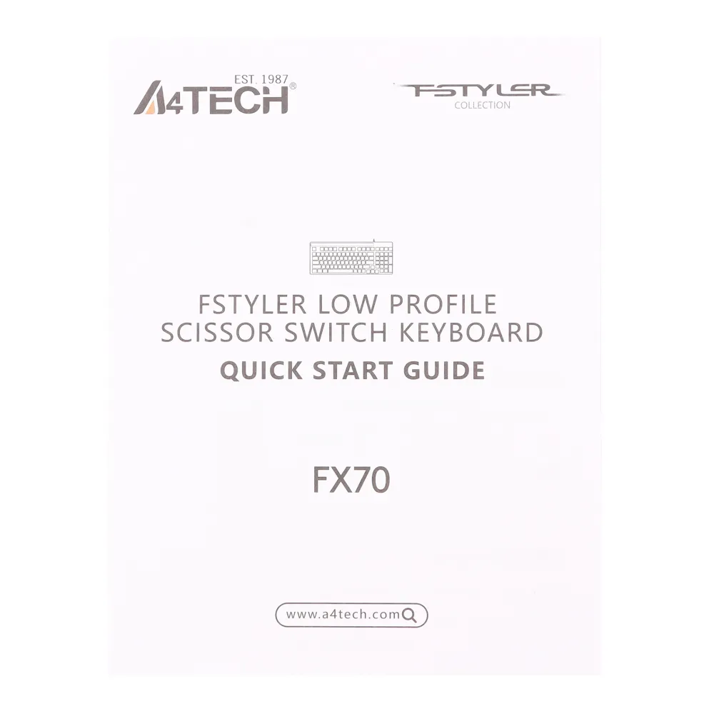 Клавиатура A4Tech Fstyler FX70, Black, USB — фото 5
