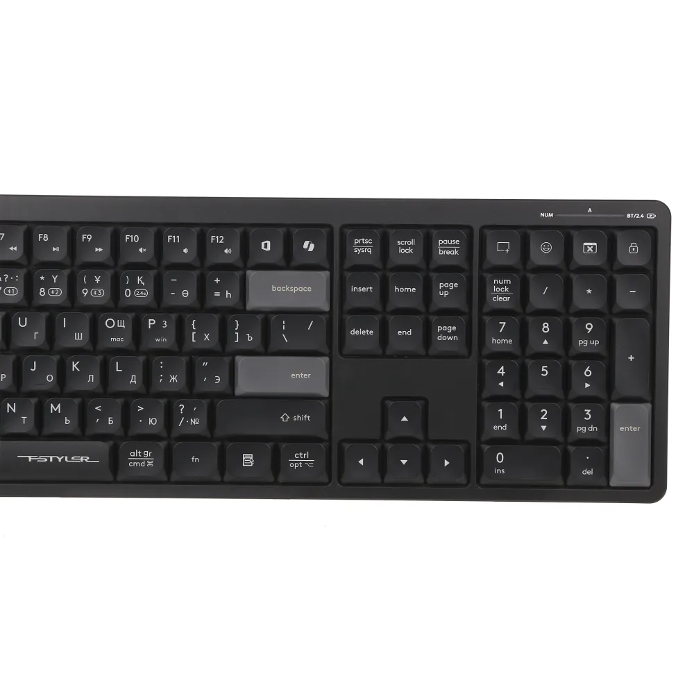 Клавиатура A4Tech Fstyler FBX55C, Black, USB — фото 4