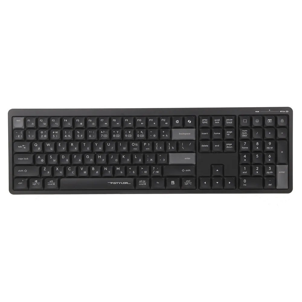 Клавиатура A4Tech Fstyler FBX55C, Black, USB — фото 2
