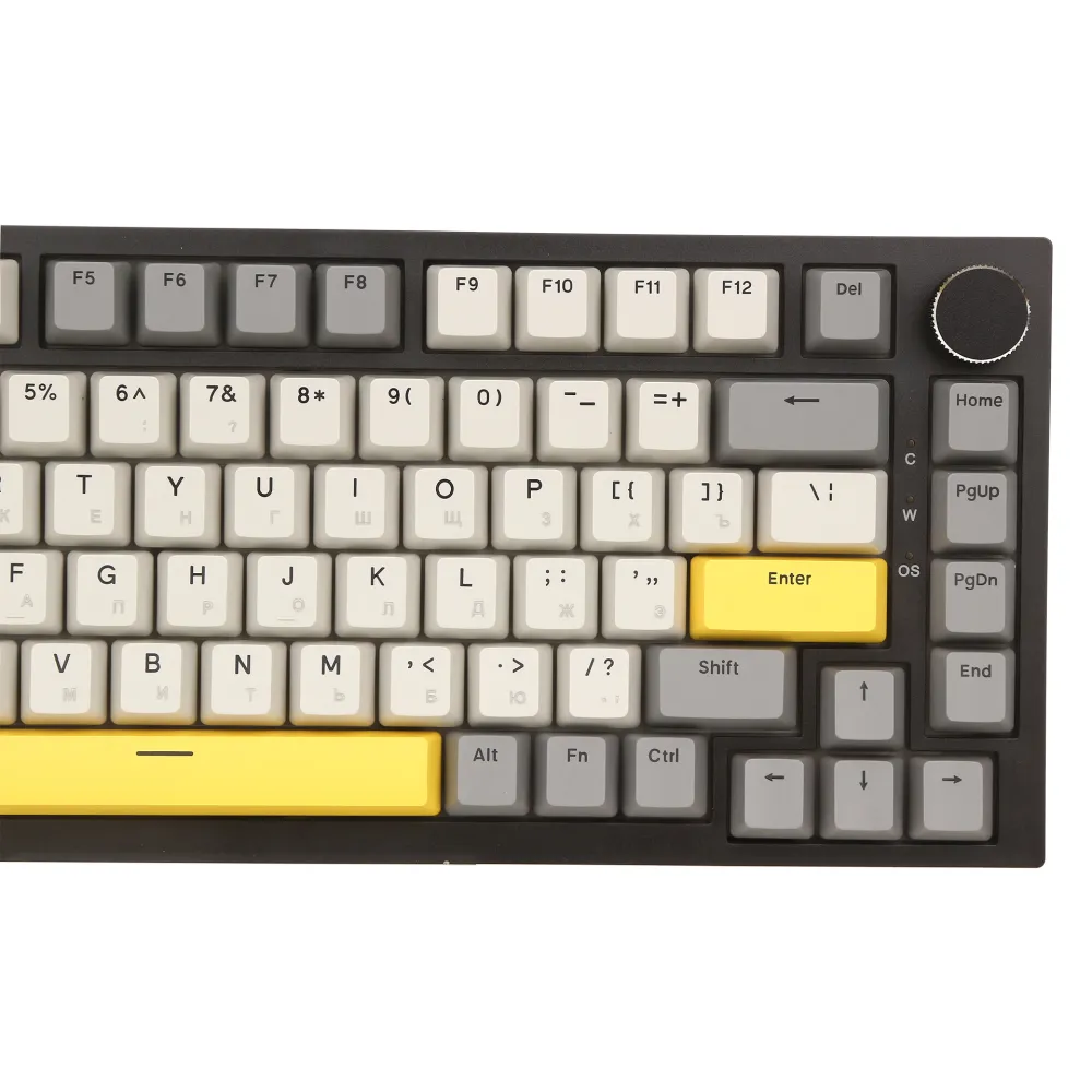 Клавиатура Ajazz AK820, Moon Yellow Switch, Gray-Yellow, USB — фото 4