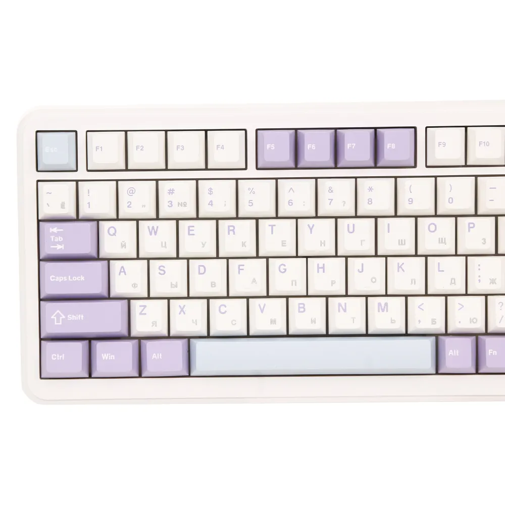 Клавиатура Ajazz AK820 Max, Magnetic Switch, Purple-White, USB — фото 3