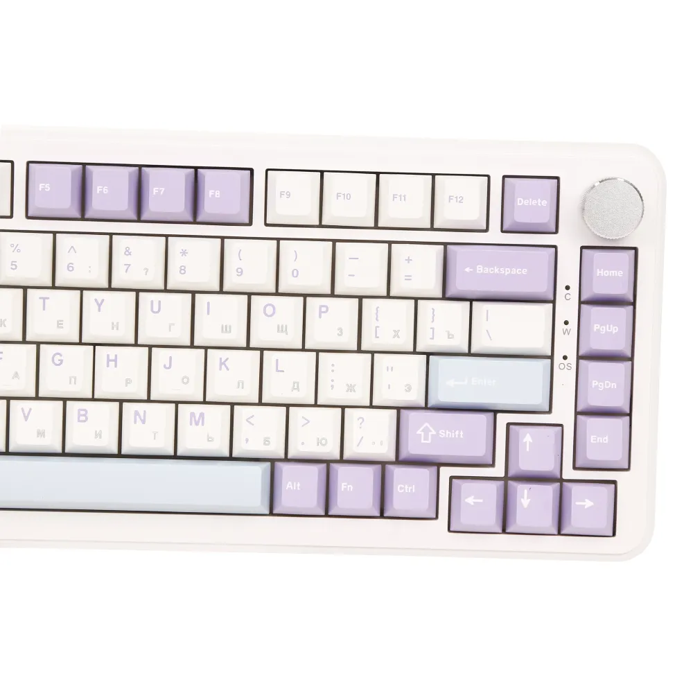Клавиатура Ajazz AK820 Max, Magnetic Switch, Purple-White, USB — фото 4
