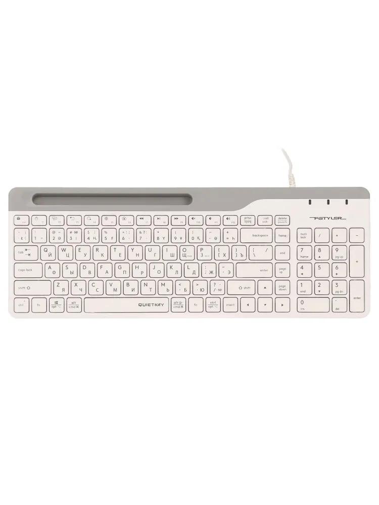 Клавиатура A4Tech Fstyler FK25, White, USB — фото 2