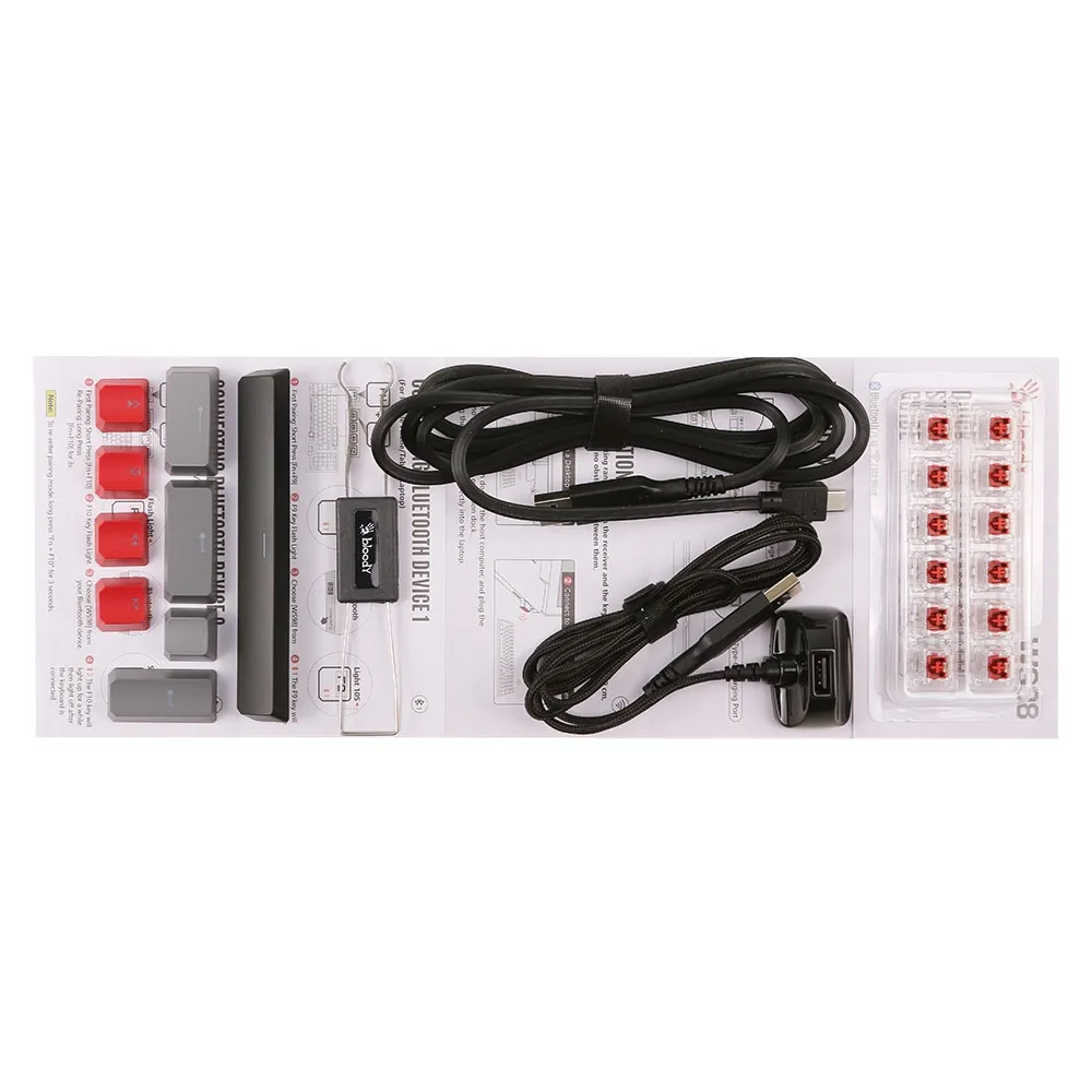 Клавиатура A4Tech Bloody WS98 Sports Red, Black-Red, USB — фото 5