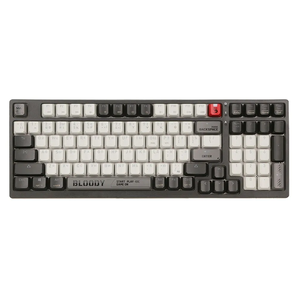 Клавиатура A4Tech Bloody WS98, Bloody Grey, Gray-White, USB — фото 2