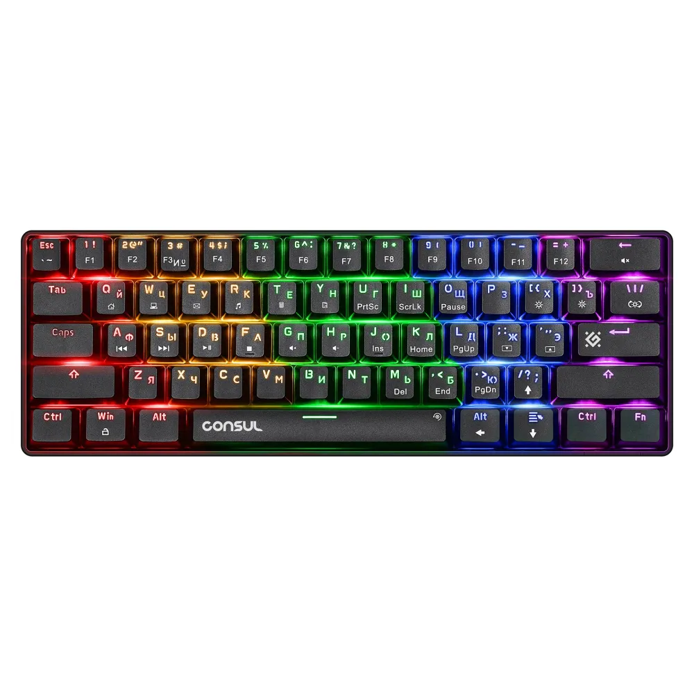 Клавиатура Defender Consul GK-220, Black, USB — фото 2