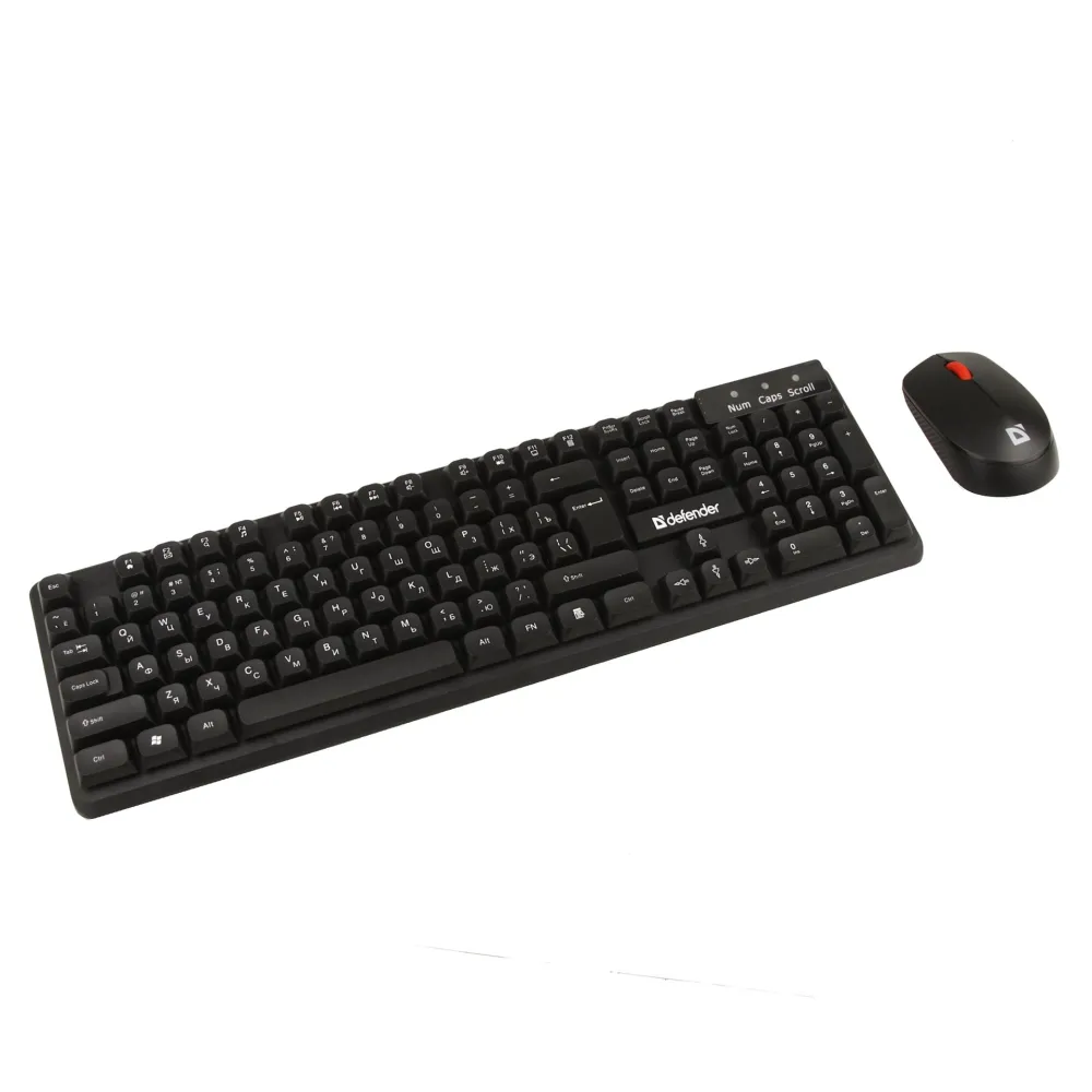 Клавиатура Defender Milan C-992, Black, USB + мышь