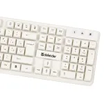 Клавиатура Defender Milan C-992, White, USB + мышь — фото 4