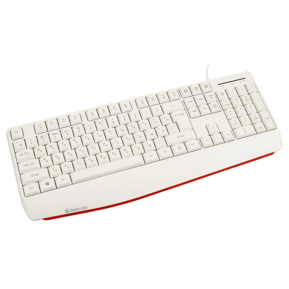 Клавиатура Defender Atom HB-546, White, USB