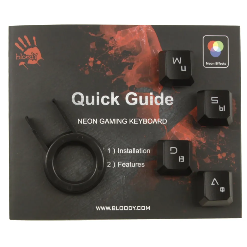 Клавиатура A4Tech Bloody B150N, Black, USB — фото 5