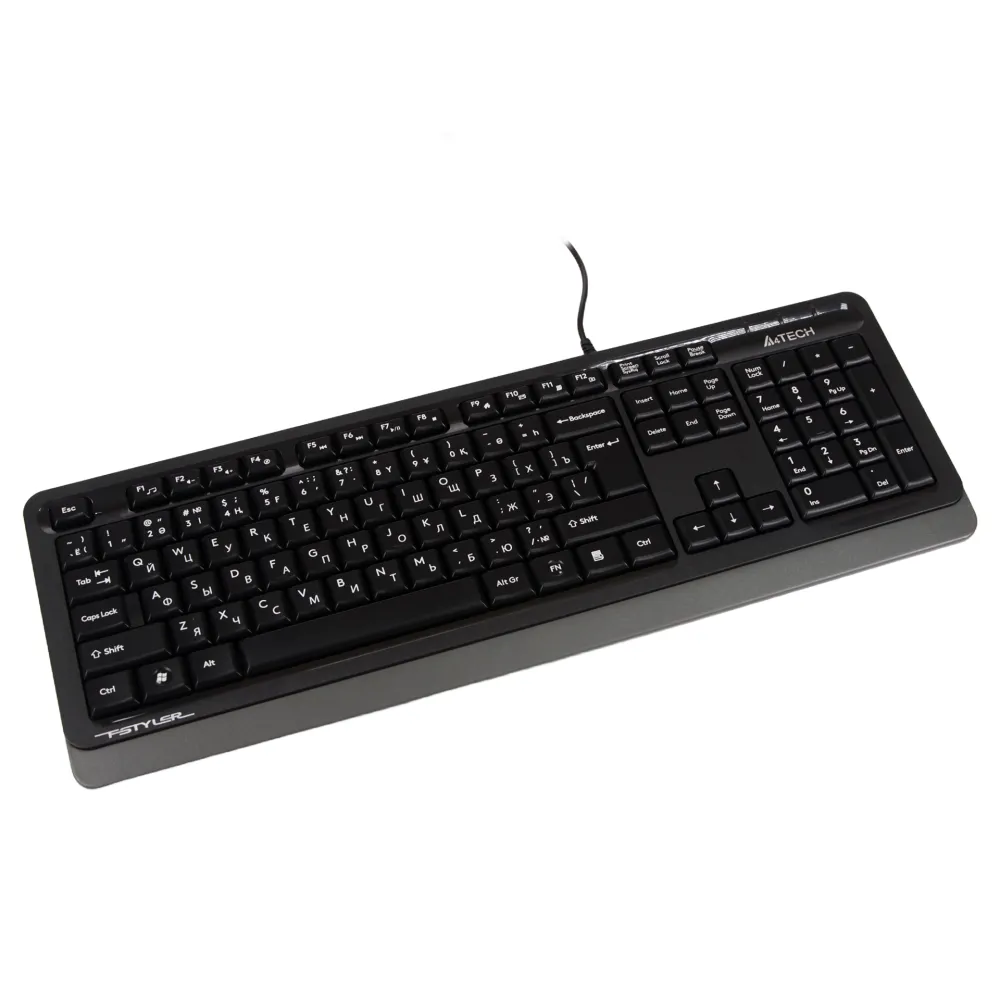Клавиатура A4Tech Fstyler F1010, Grey, USB + мышь — фото 3