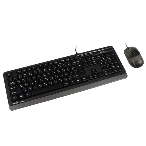 Клавиатура A4Tech Fstyler F1010, Grey, USB + мышь