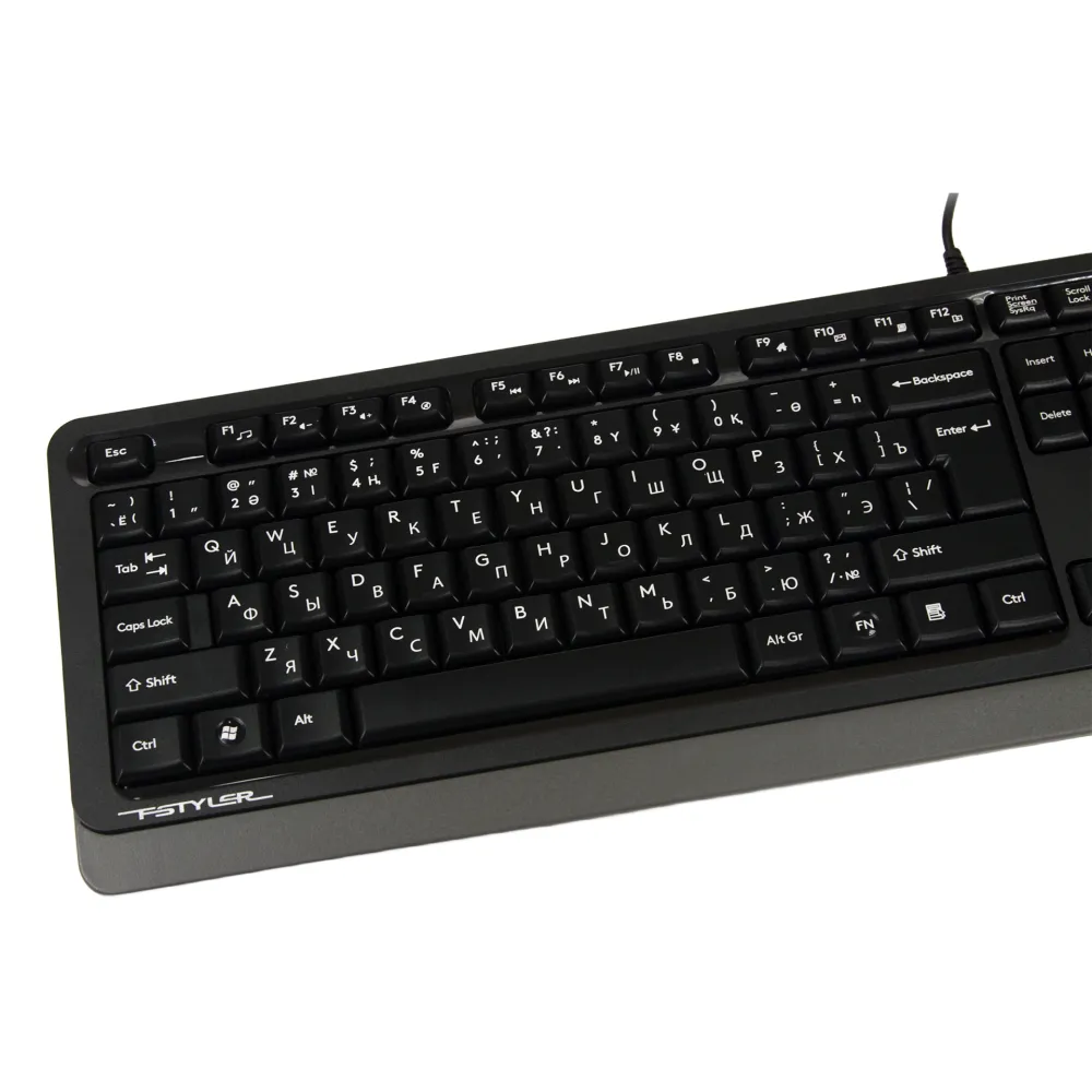 Клавиатура A4Tech Fstyler F1010, Grey, USB + мышь — фото 4