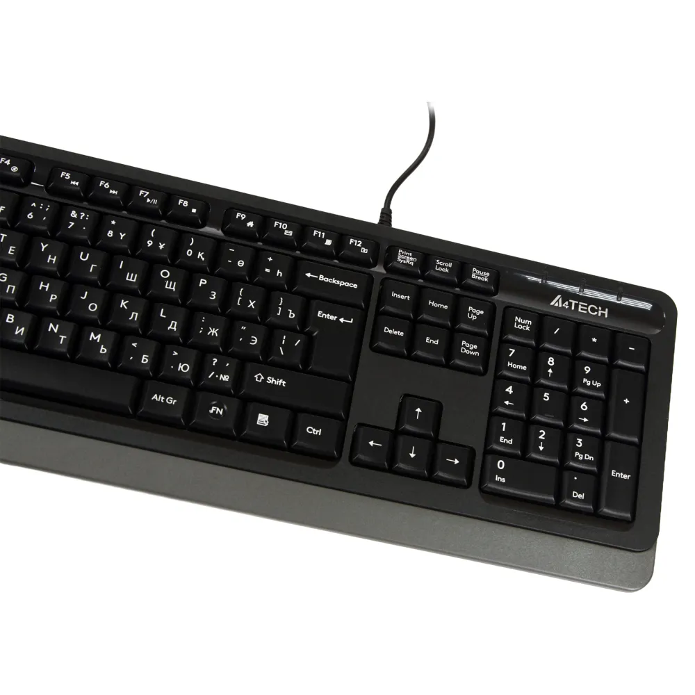 Клавиатура A4Tech Fstyler F1010, Grey, USB + мышь — фото 5